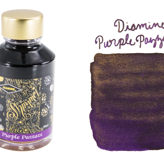 Diamine Shimmer-tastic Fountain Pen Ink - Purple Pazzazz - The Ink Shoppe Philippines