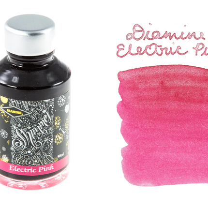 Diamine Shimmer-tastic Fountain Pen Ink - Electric Pink - The Ink Shoppe Philippines