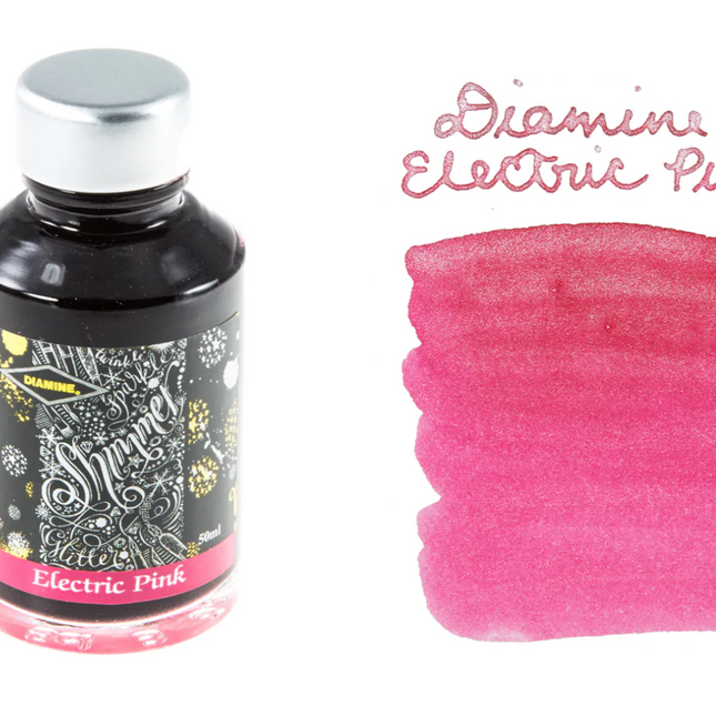 Diamine Shimmer-tastic Fountain Pen Ink - Electric Pink - The Ink Shoppe Philippines