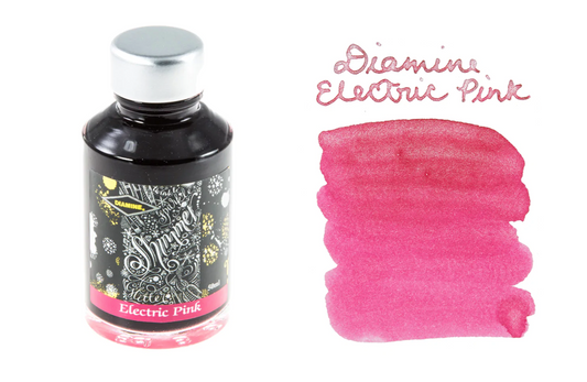 Diamine Shimmer-tastic Fountain Pen Ink - Electric Pink - The Ink Shoppe Philippines