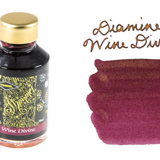Diamine Shimmer-tastic Fountain Pen Ink - Wine Divine - The Ink Shoppe Philippines