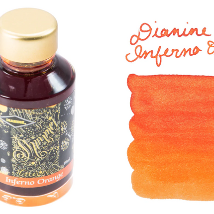 Diamine Shimmer-tastic Fountain Pen Ink - Inferno Orange - The Ink Shoppe Philippines
