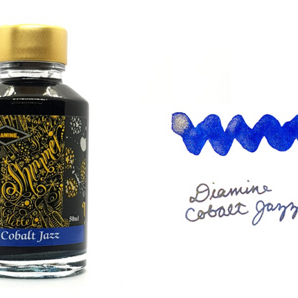 Diamine Shimmer-tastic Fountain Pen Ink - Cobalt Jazz - The Ink Shoppe Philippines