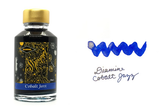 Diamine Shimmer-tastic Fountain Pen Ink - Cobalt Jazz - The Ink Shoppe Philippines