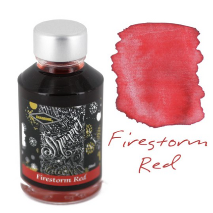 Diamine Shimmer-tastic Fountain Pen Ink - Firestorm Red - The Ink Shoppe Philippines