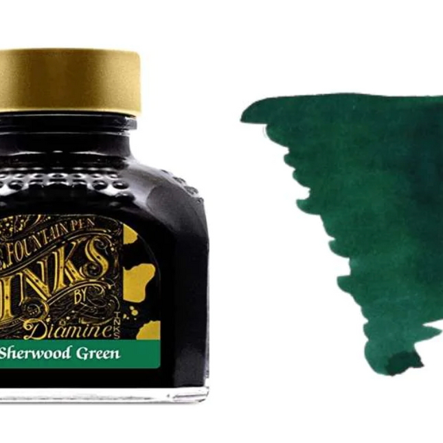 Diamine Fountain Pen Ink - Sherwood Green - The Ink Shoppe Philippines