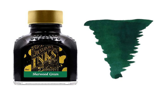 Diamine Fountain Pen Ink - Sherwood Green - The Ink Shoppe Philippines