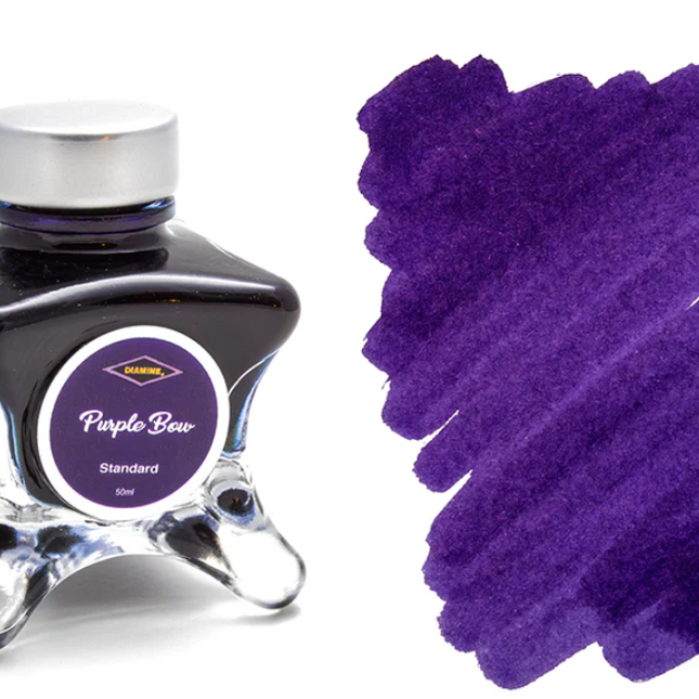 Diamine Inkvent 2019 (Blue Edition) Fountain Pen Ink - Purple Bow - The Ink Shoppe Philippines