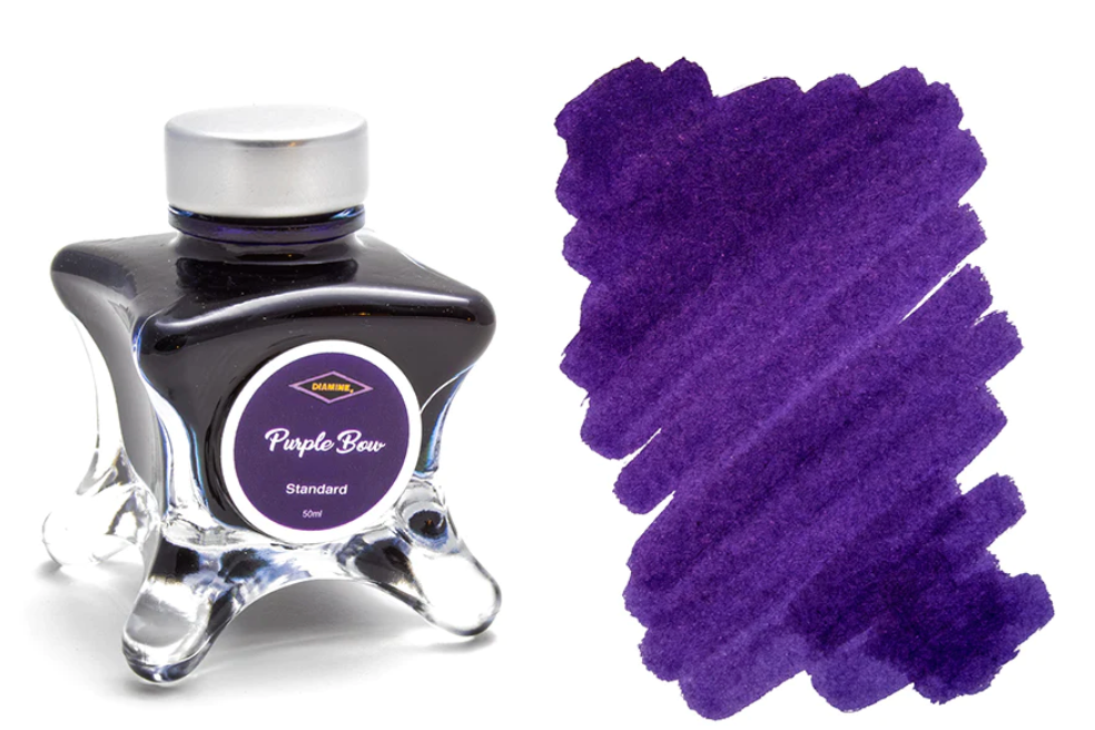 Diamine Inkvent 2019 (Blue Edition) Fountain Pen Ink - Purple Bow - The Ink Shoppe Philippines