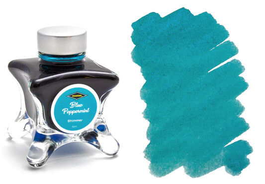 Diamine Inkvent 2019 (Blue Edition) Fountain Pen Ink - Blue Peppermint - The Ink Shoppe Philippines