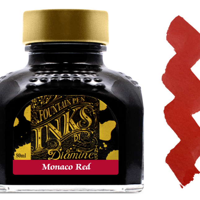 Diamine Fountain Pen Ink - Monaco Red - The Ink Shoppe Philippines