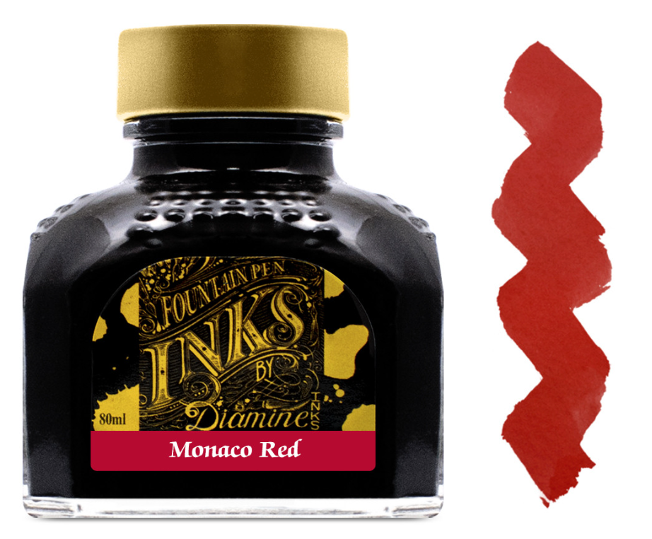 Diamine Fountain Pen Ink - Monaco Red - The Ink Shoppe Philippines