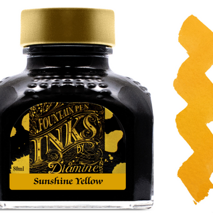 Diamine Fountain Pen Ink - Sunshine Yellow - The Ink Shoppe Philippines
