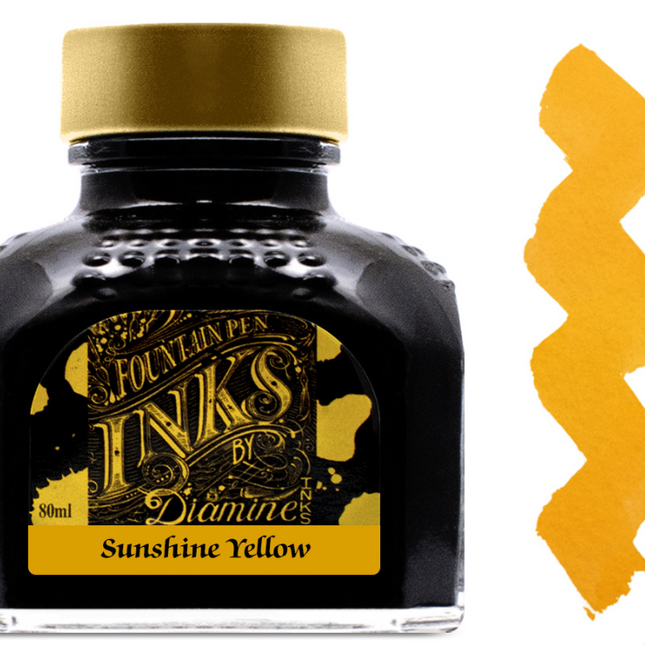 Diamine Fountain Pen Ink - Sunshine Yellow - The Ink Shoppe Philippines