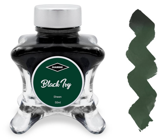 Diamine Inkvent 2021 (Red Edition) Fountain Pen Ink - Black Ivy - The Ink Shoppe Philippines