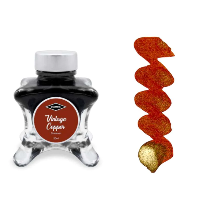 Diamine Inkvent 2021 (Red Edition) Fountain Pen Ink - Vintage Copper - The Ink Shoppe Philippines