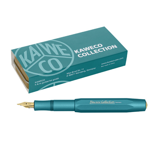 Kaweco Collection AL Sport Limited Edition Fountain Pen - Iguana Blue - The Ink Shoppe Philippines